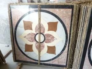 Elaborate Waterjet Granite/Marble Medallion for Flooring Tile