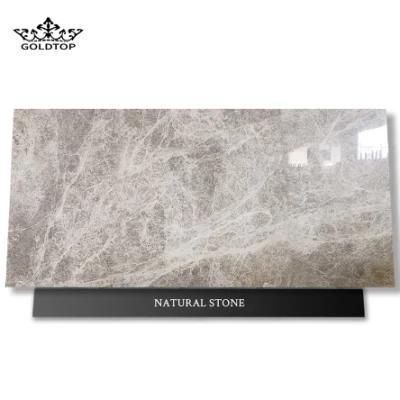 Dark Grey Marble Vein Island Worktop Bathroom Vanity Wall Panels Kitchen Countertops Natural Stone Slab Marble Tiles