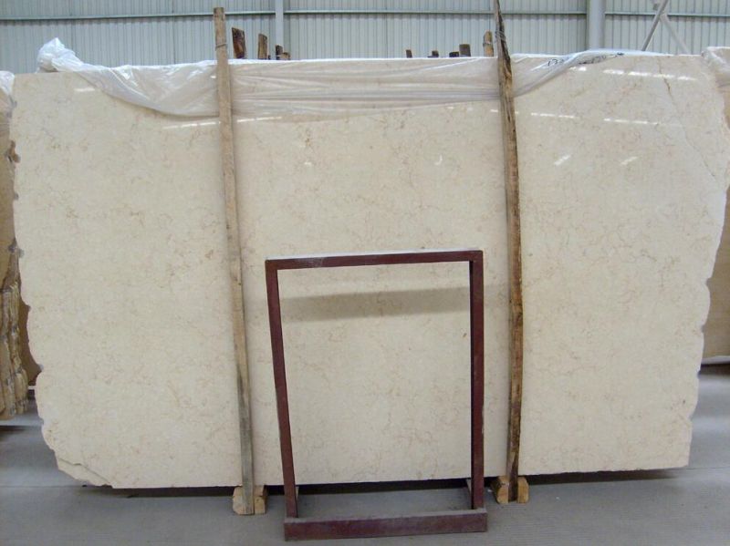 Cheap Price Sunny Beige Marble Slabs for Wall Cladding & Flooring