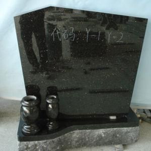 High Quality Polished Black Galaxy, Black Monument
