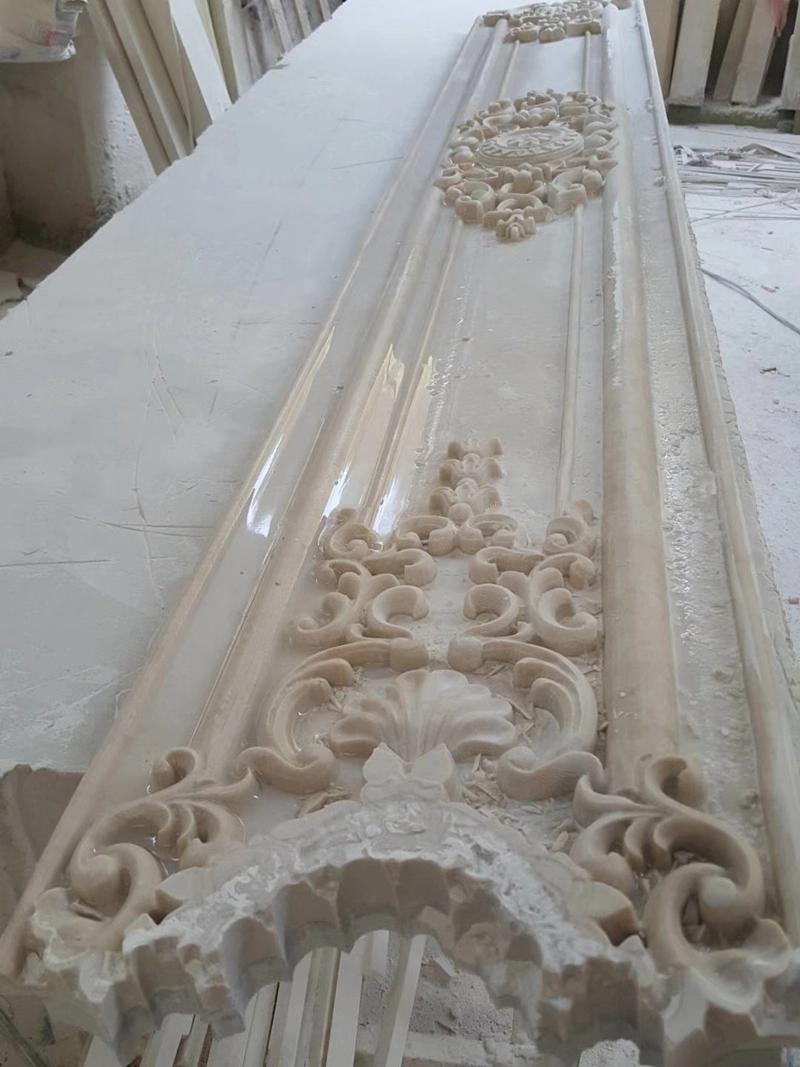 White Marble Carving Decoration Mantel Surround