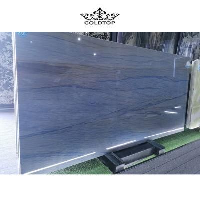 Polish Natural Marble Slab Wall/Flooring Tile Azul Blue Marble Factory
