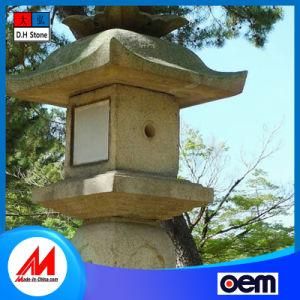 Natural Customizable Basalt Lamp Post with Precise Size