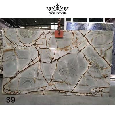 Brazil Natural Roma Blue Quartzite Blue Deep Marble for Countertop Wall Decoration