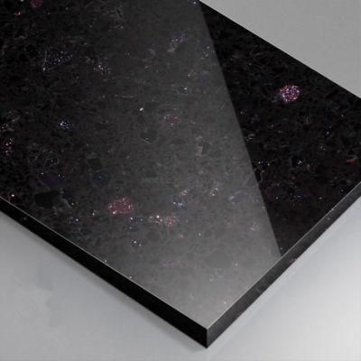Customized Size Kitchen Countertop Table Top Gold Marble Tile Price White Calacatta Quartz Stone Slab