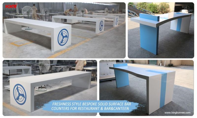 Corian Acrylic Solid Surface Bespoke Sizes Artificial Stone Kitchen Island Countertop