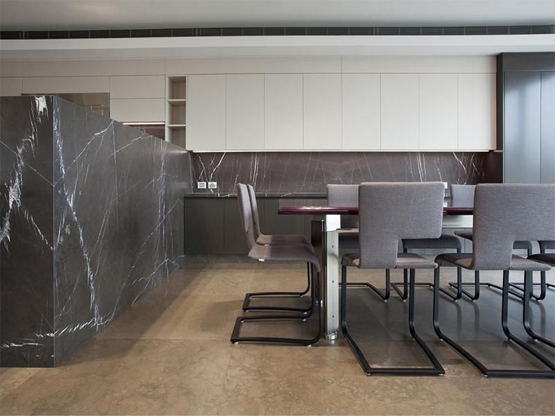 Polished Black Gray Marble for Slabs/Flooring /Wall Cladding/Countertop/Step