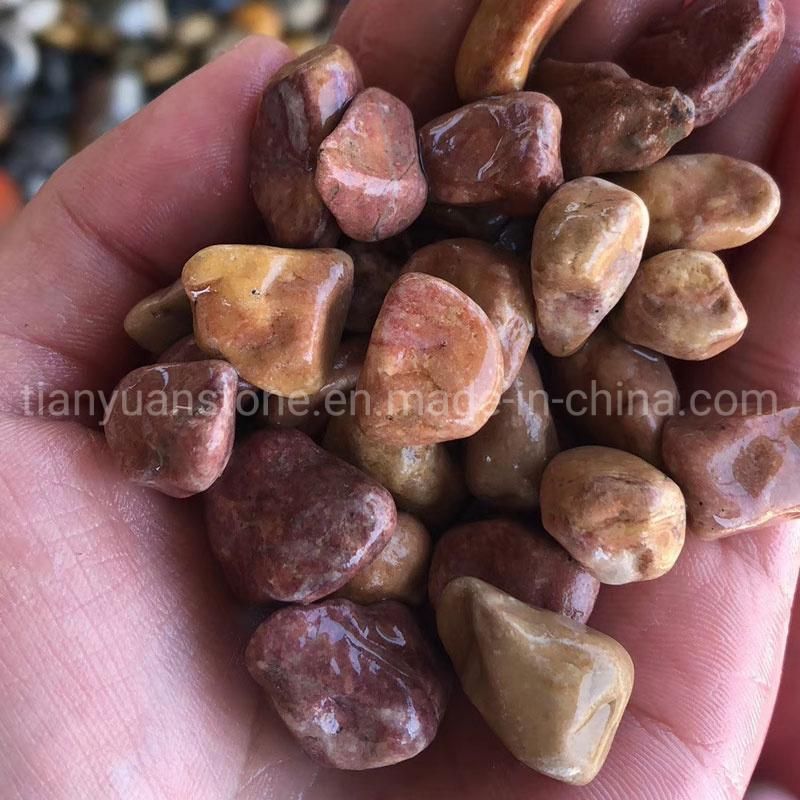 Mixed Color Natural Polished Pebble Cobble Stone River Stone