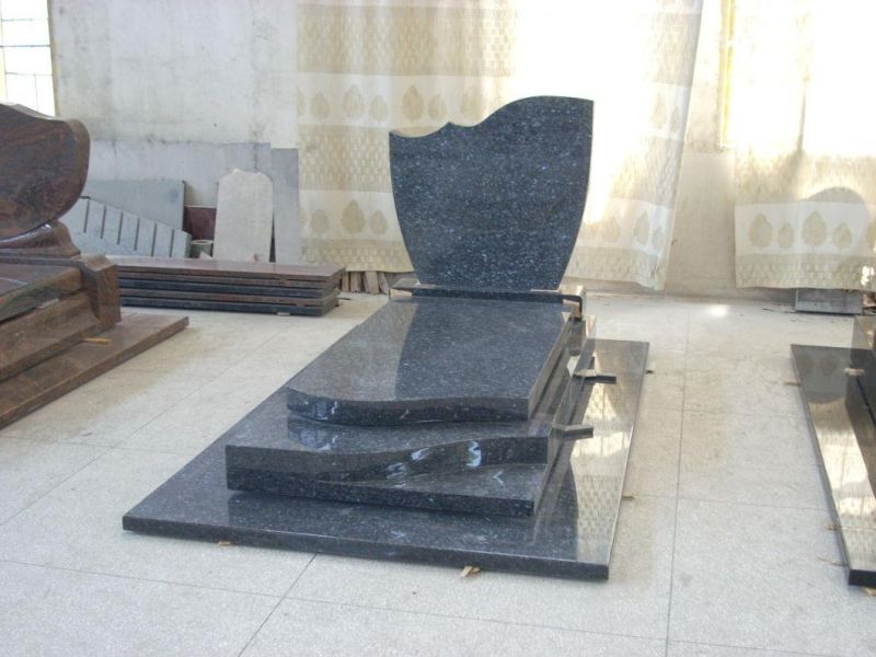 Wholesale Granite Gravestone Tombstone Headstone with Bottom Price for Cemetery