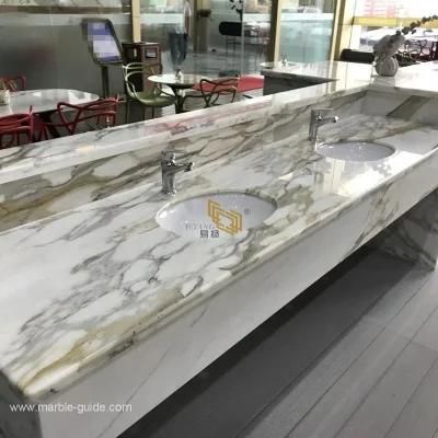 Calacatta Gold Marble Carrara Bianco/Gold Marble for Bathroom Vanity Top