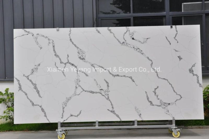 Artificial Stone Calacatta Quartz for Kitchen/Banthroom/Countertop/Workbench/Vanity/Table Top