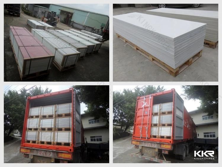 Custom Made Acrylic Stone Resin Hanex Slabs Marble Pattern Stone Solid Surface