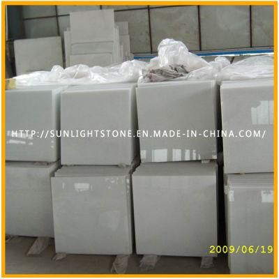 China Crystal White Marble for Tile Slab and Countertop