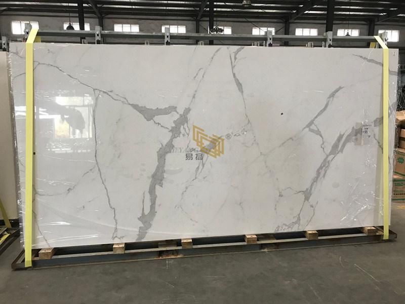 White/Grey/Black/Calacatta Marble Stone Slab for Wall/Floor/Hotel/Interior