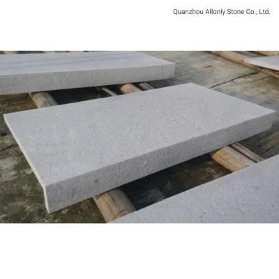 Honed Chinese White Grey Limestone Swimming Pool Tiles Bullnose Coping