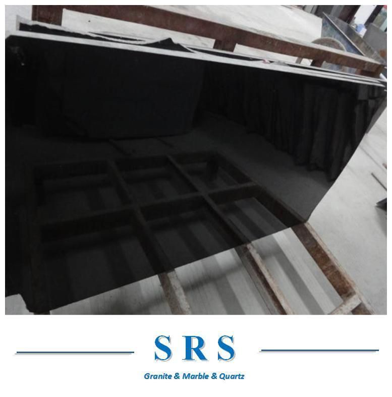 Chinese Absolute Black Granite in Slabs / Cut-to-Size Tiles/ Countertop