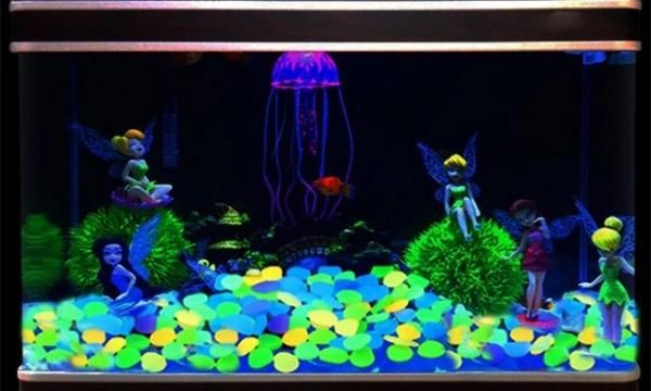 Luminous Glowing Stones Luminescent Pebbles for Aquarium / Fish Tank