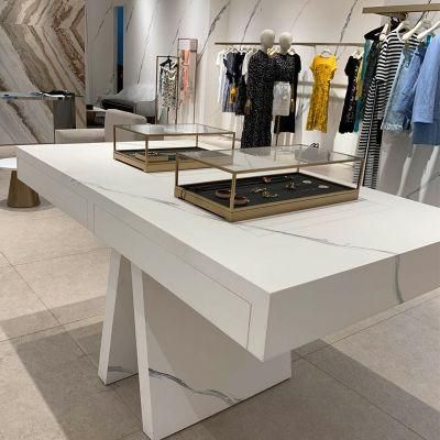 Artificial Stone Resin Panel Surface Transparent Marble Retail Stores Cosmetic Counters