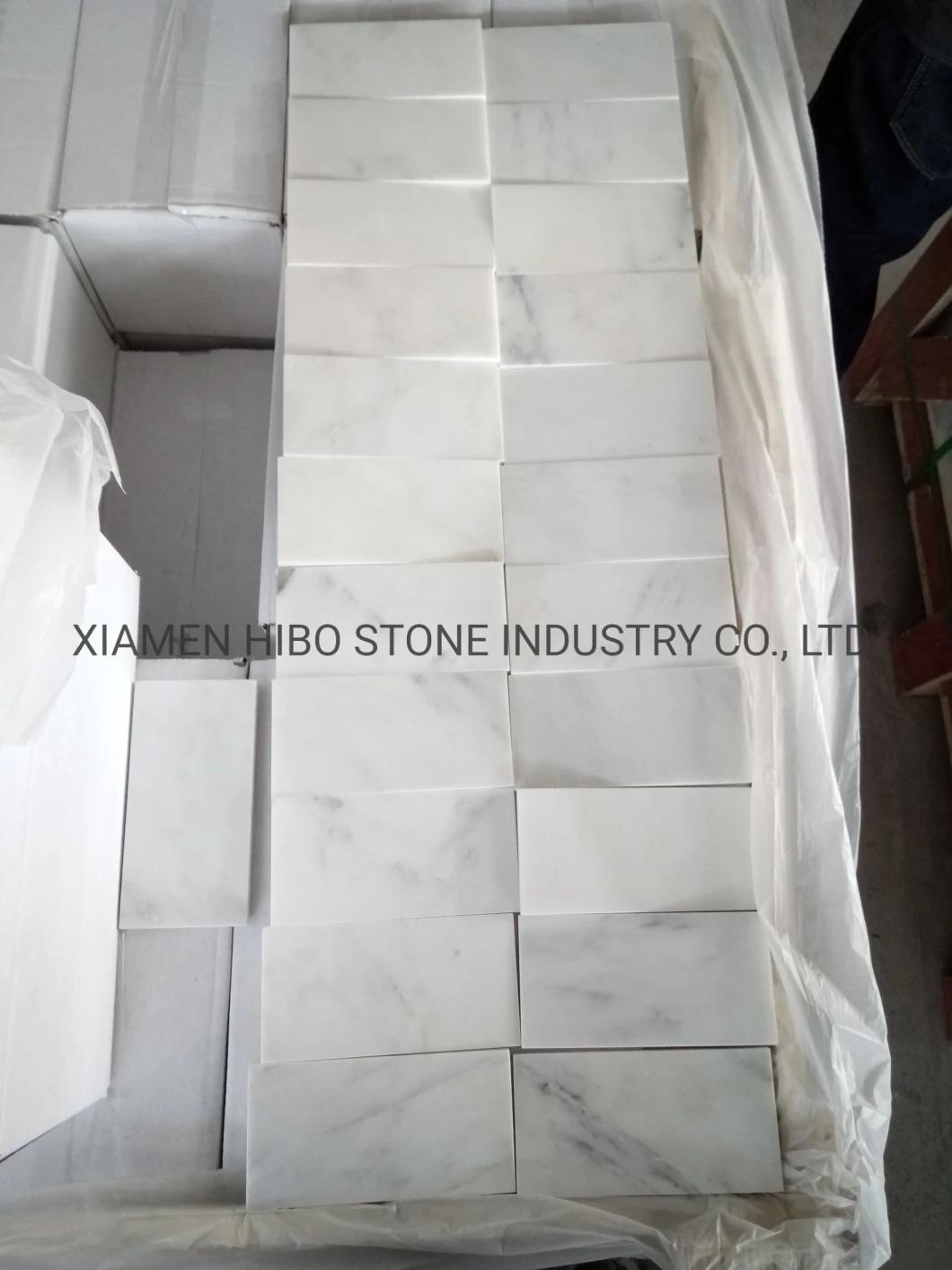 Beige Grey China Natural Stone Floor and Wall Decoration 3X6/6X12/12X12 or 75X150mm Honed Marble Tile