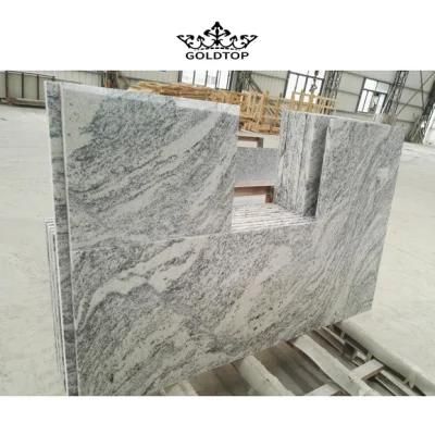 Natural Stone Polished Indoor Decoration Viscount White Slab White Granite Countertop