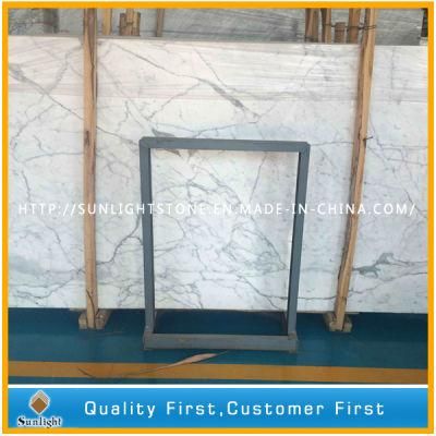 Natural Italian Calacata White Marble for Kitchen Countertops, Worktops, Tiles