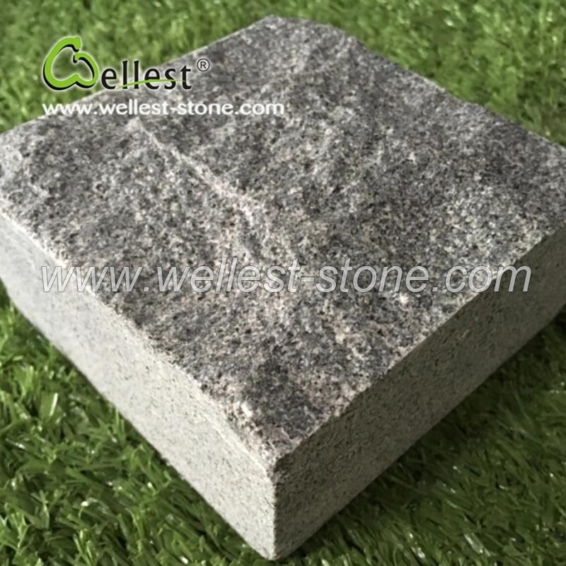 Best Price Natural Sides Black Granite Pathway Cobble