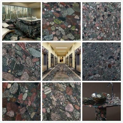 Beautiful Natural Stone Colorful Clouds Marble in China