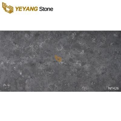 Fake Stone Concrete Look Grey Quartz Slabs for Countertops/Apartment/Kitchen/Backsplash Quartz Tiles