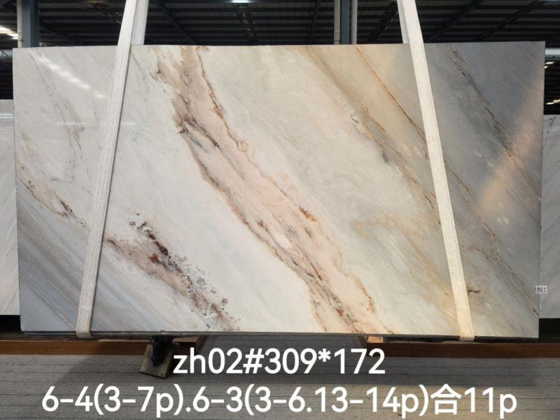 Italy Natural Marble Palissandro White Marble Tiles Slabs