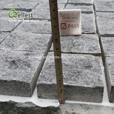 Natural Split with Black Pearl Granite Cube Stone for Walkway and Driveway Pavers