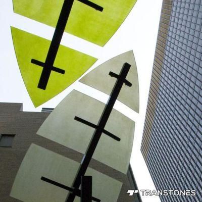 Transparent Decorative Faux Stone Panel Acrylic Sign Board