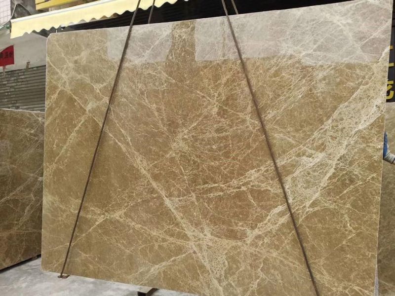 Natural Stone Slabs Marble for Countertop/Island/Vanity Flooring/Wall/Background (Light Emperador Marble)