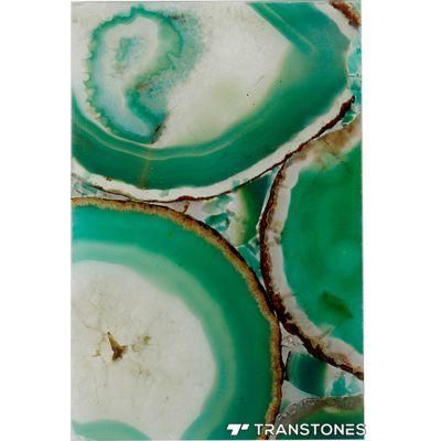 Natural Green Agate Stone Onyx Slab Decoration Agate Wall &amp; Agate Table Top
