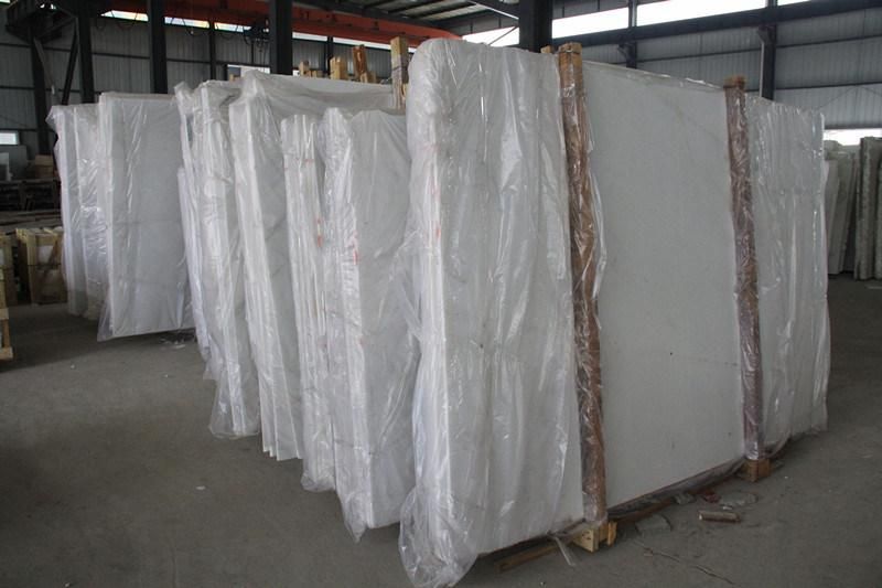 Chinese Pure White Jade Marble Slab and Tile for Flooring Interior Decor