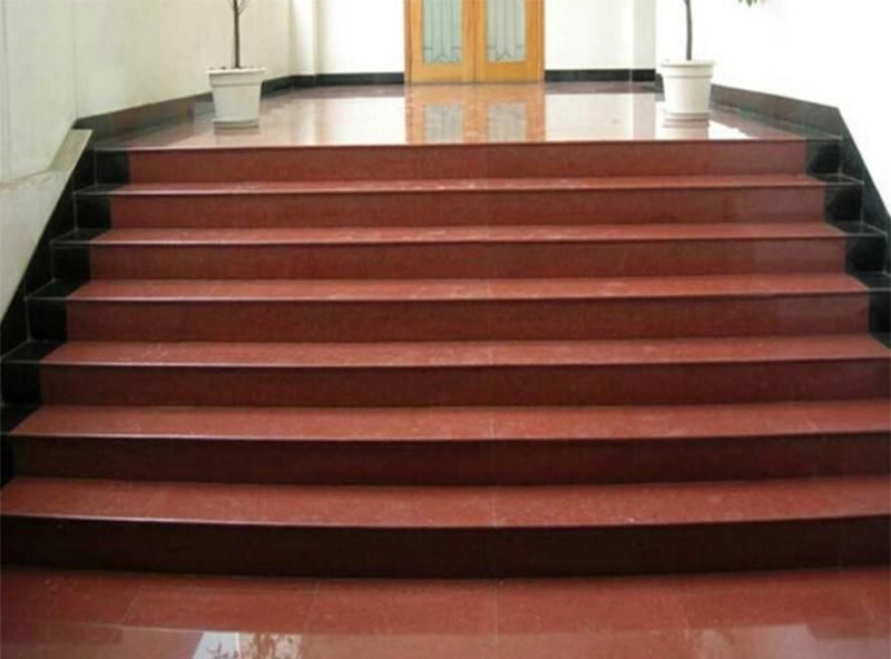 Low Prices Polished Dyed Red Granite Fortile/Slab/Stairs/Risers/Countertops
