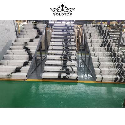 Panda White/Polished/Honed Natural Marble/Stone Slab/Countertop/Sink Interior/Marble/Stair/Skirtings Panel Floor Wall Tile