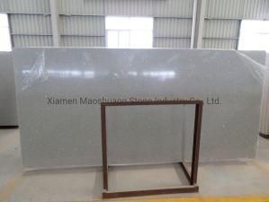 Polished Crystal Light Grey Quartz Stone Slab