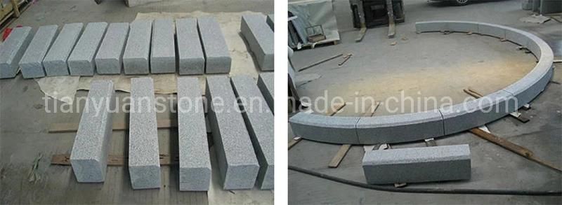 Chinese Split Edge G603 Grey Granite Kerbstone for Driveway Border