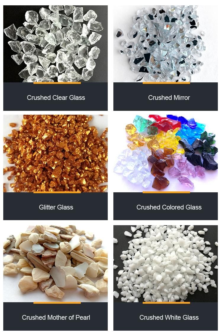 Terrazzo Flooring Broken Dark Purple Glass Rocks Decoration
