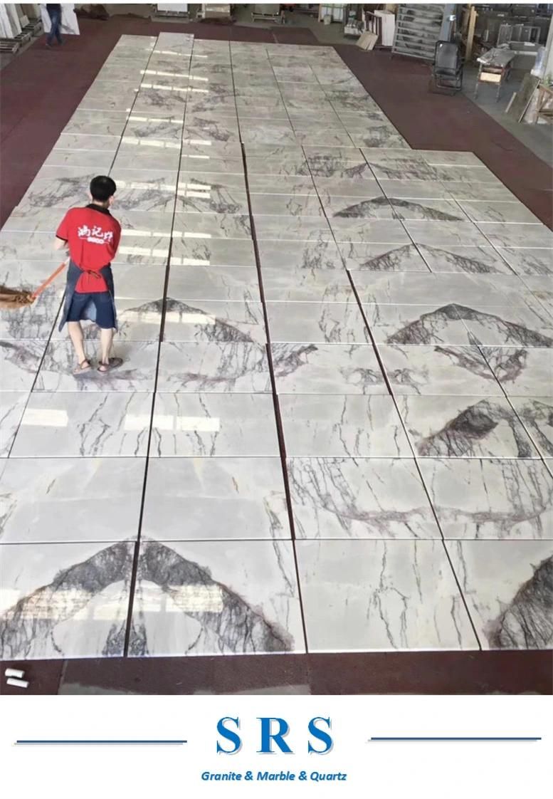 Natural Stone Milas Lilac Polished White Marble Slab/Tile/Top