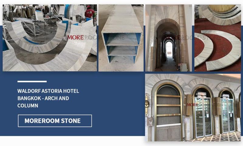 Lightweight Natural Stone Calacatta Gold Marble Composite Aluminum Honeycomb Panel for Wall Tile