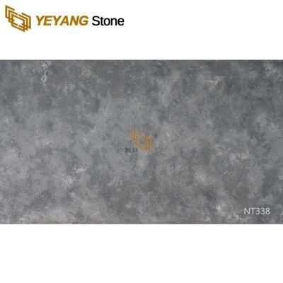 Yeyang Quartz Stone Concrete Look Grey Quartz Slab for Engineered/Kitchen/Island/Countertop