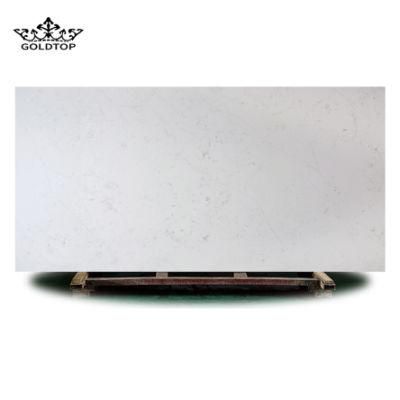 Artificial Stone Modern Island Quartz Tlies Calacatta White Quartz Countertop for Kitchen Cabinets