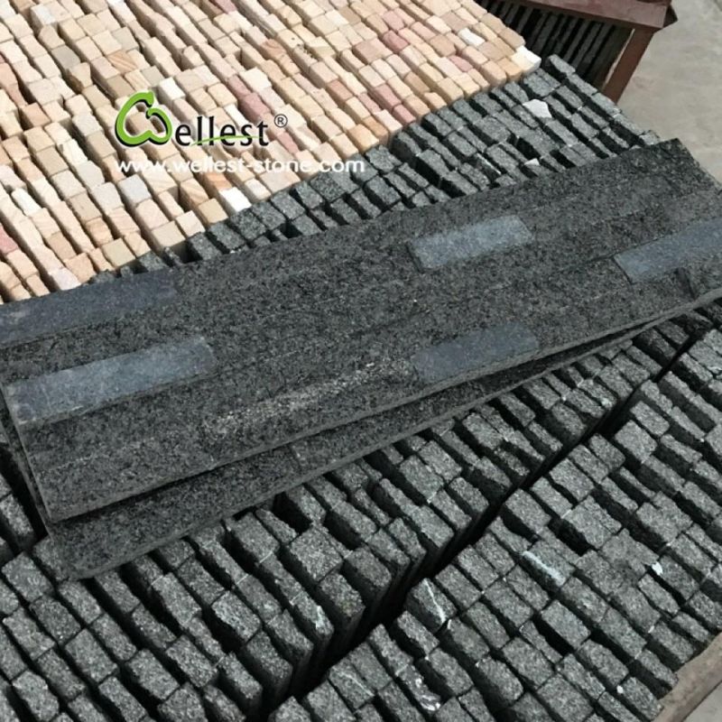 Black Galaxy Sparkle Granite Ledge Stone and Corner for Landscaping