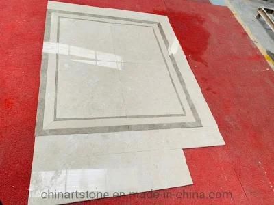 Simple Pattern Beige Marble Tile for Lift Floor