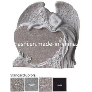 Best Angel Heart Gravestone / Monument/ Headstone with Flowers