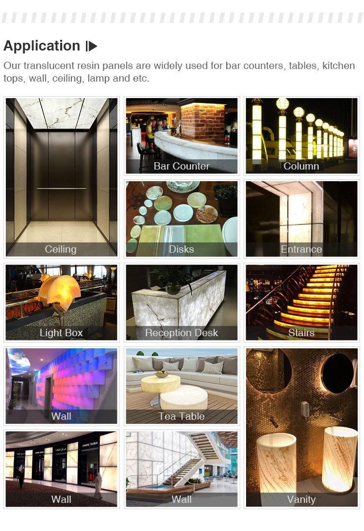 Fancy Whole White Translucent Artificial Alabaster Stone Sheets for Wall Panel