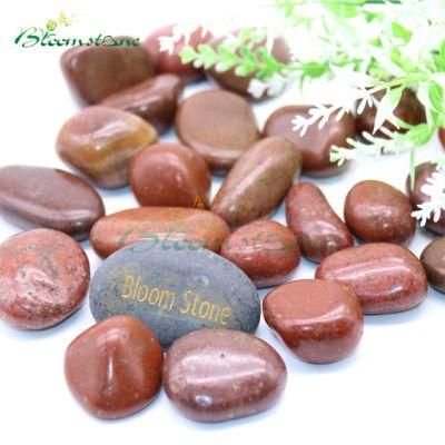 Garden Landscaping Pebbles High Polished Natural Red River Stones/Red High Polished Pebbles