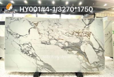 Natural Italian Calacatta Gold Vein White Marble Floor and Wall Tile