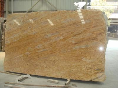 Polished Kashmir Gold Granite Slab for Flooring/Wall